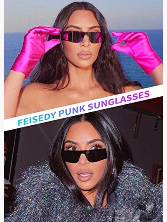 Futuristic Punk Sunglasses Rimless One Piece Shield UV Protection main image 7